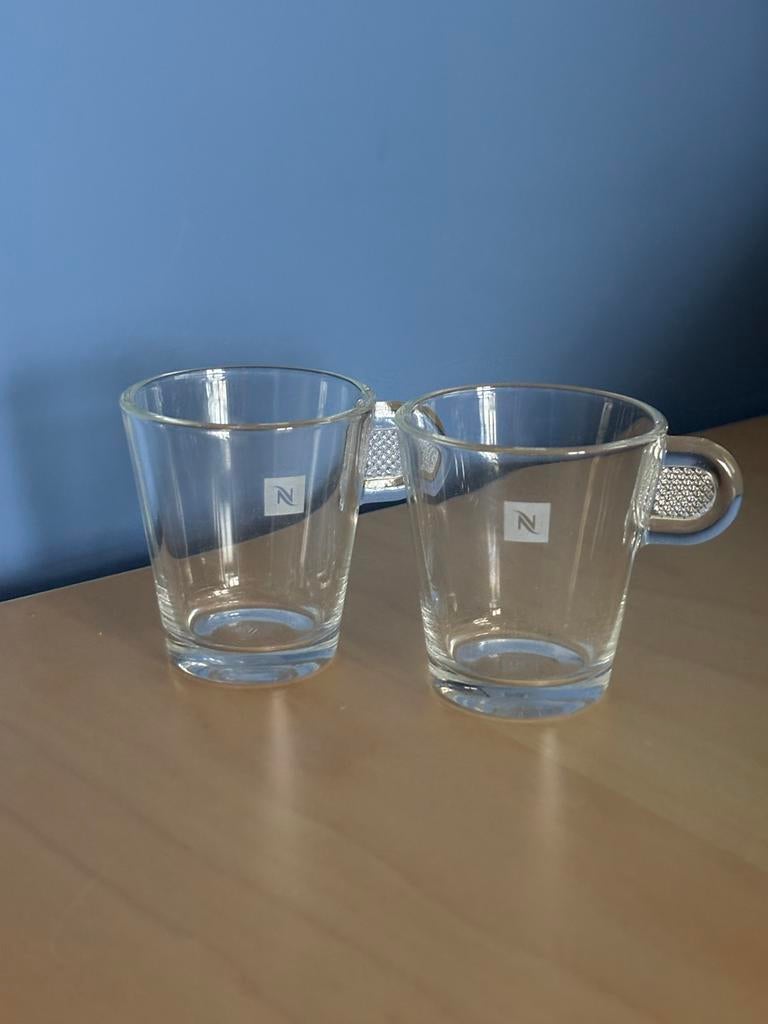 Nespresso Espresso Kopjes - Set van 2, Ophalen of Verzenden, Zo goed als nieuw