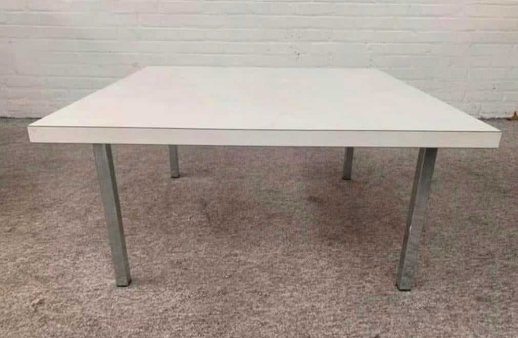 Tafel Vintage Artifort wit formica salontafel jaren 60., Ophalen of Verzenden