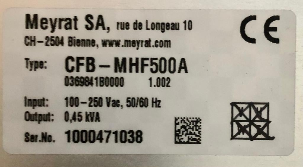 MEYRAT - Frequentieregelaar - CFB-MHF500A, Hobby en Vrije tijd, Elektronica-componenten, Ophalen of Verzenden, Nieuw