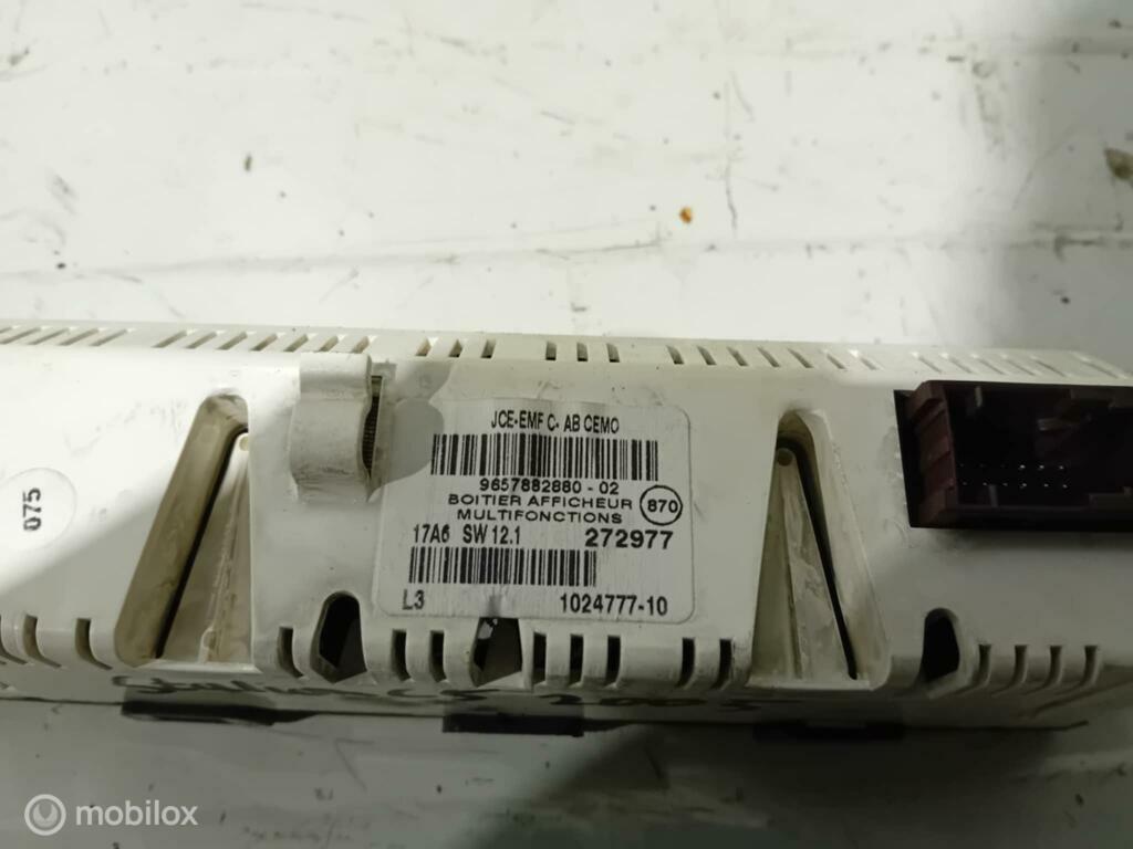 Interieurdisplay Citroen C5 9657882880, Auto-onderdelen, Gebruikt, Ophalen of Verzenden