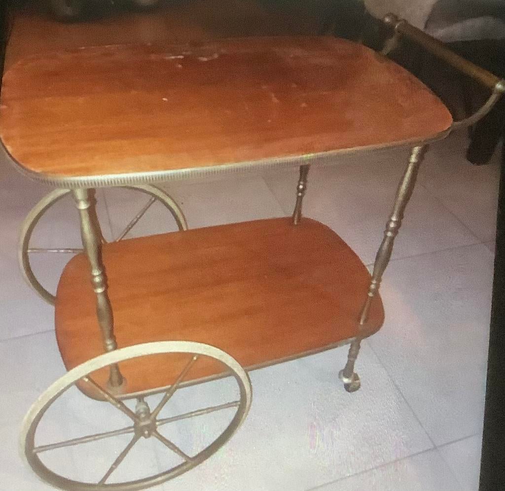 Vintage serveerwagen, Ophalen of Verzenden