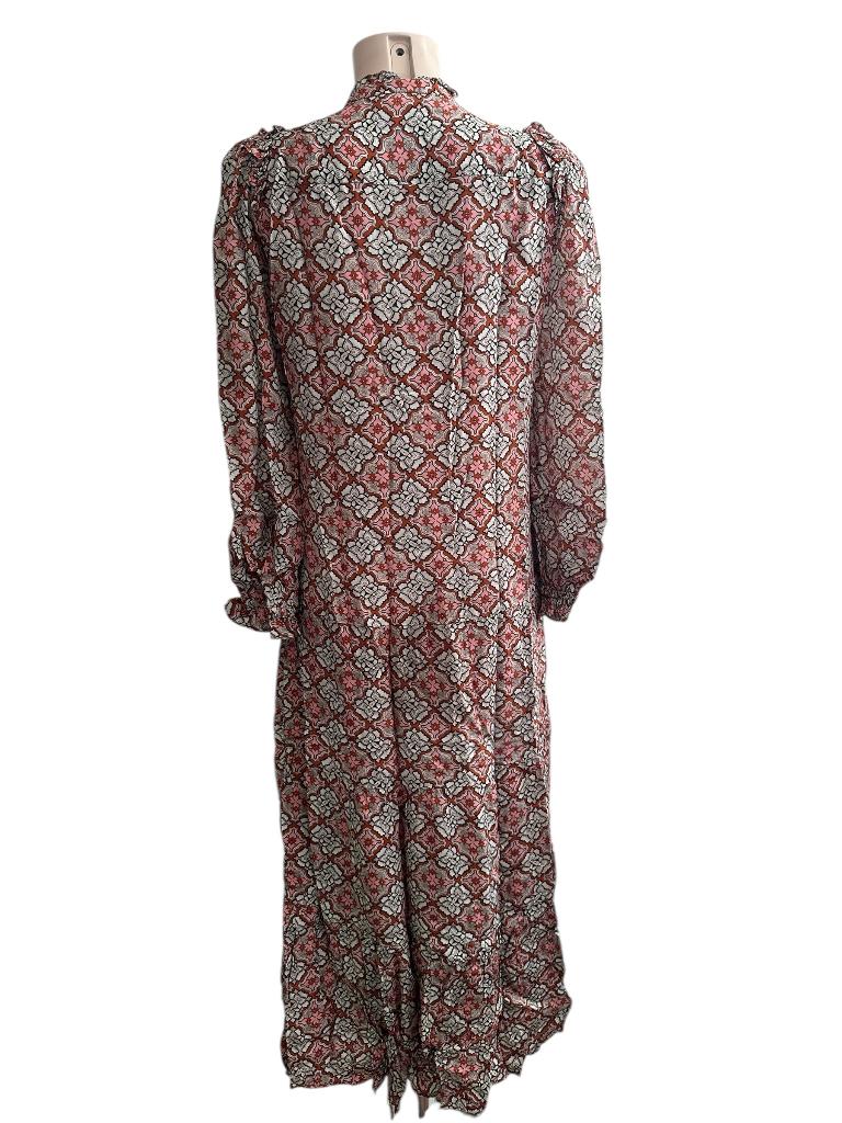 Moliin jurk S, Kleding | Dames, Jurken, Ophalen of Verzenden, Zo goed als nieuw, Rood, Onder de knie