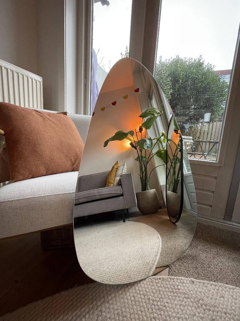 Moderne asymmetrische spiegel I 70x100 cm, Ophalen, 100 tot 150 cm, Nieuw, Overige vormen