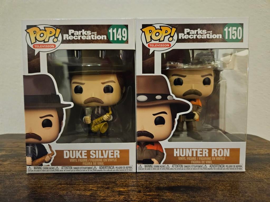 2x Ron Swanson Funko Pops - Parks and Recreation, Ophalen of Verzenden, Zo goed als nieuw