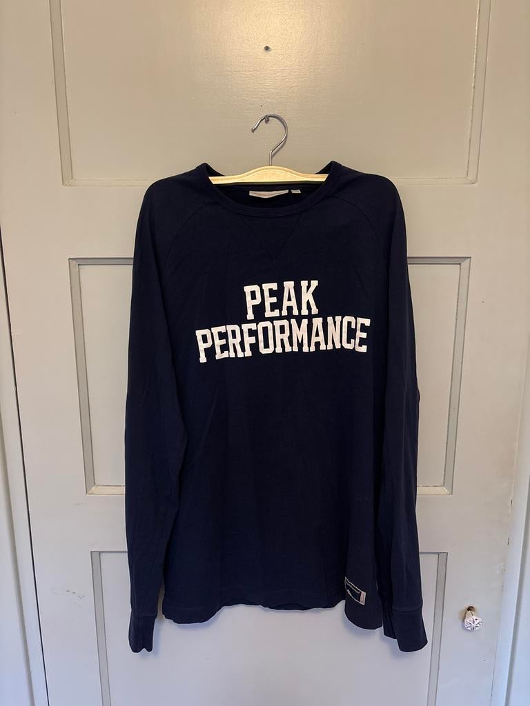 Peak Performance Blauw Shirt Maat S, Ophalen of Verzenden, Zo goed als nieuw, Maat 52/54 (L), Blauw