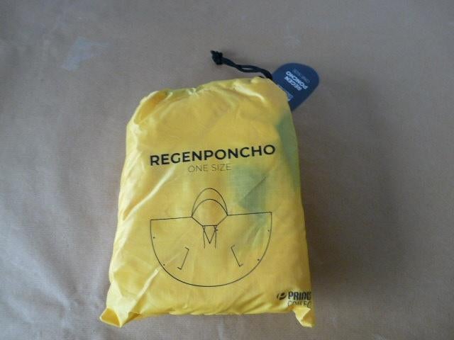 Gele regenponcho in opbergtas, unisex -one size Nieuw, Ophalen of Verzenden, Nieuw, Regenponcho, Heren