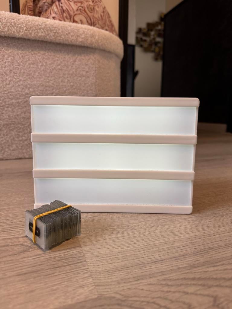 Lightbox Letterbord met Letters, Ophalen