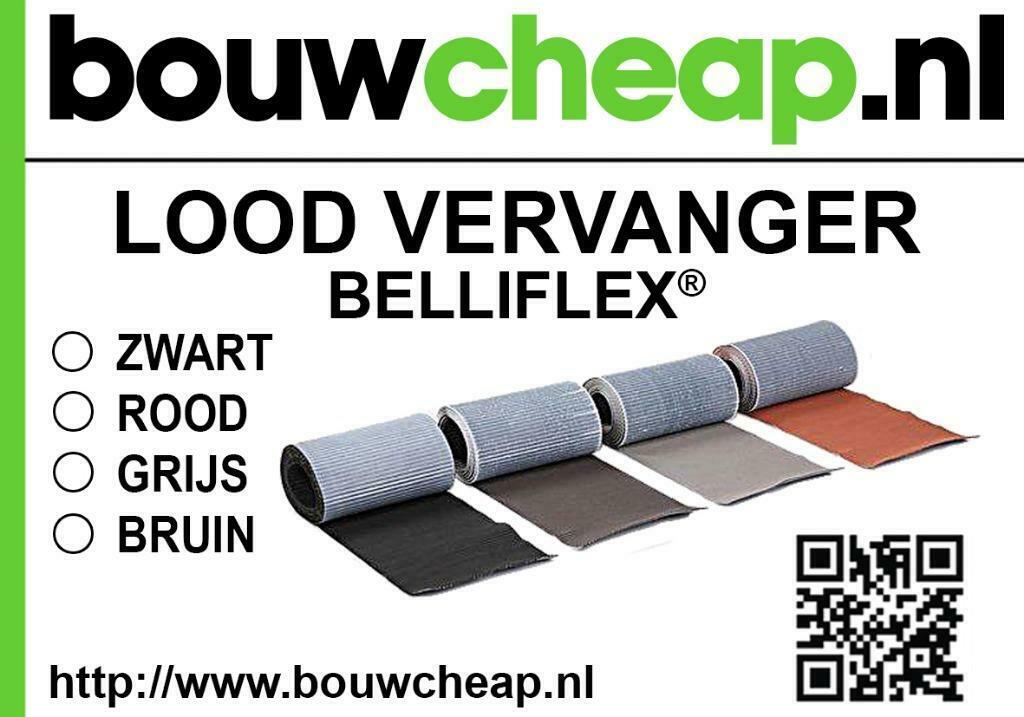 LOODVERVANGER OP ROL MET SUPER PLAKEIGENSCHAPPEN BOUWCHEAP, Doe-het-zelf en Verbouw, Dakpannen en Dakbedekking, Ophalen, Zwart