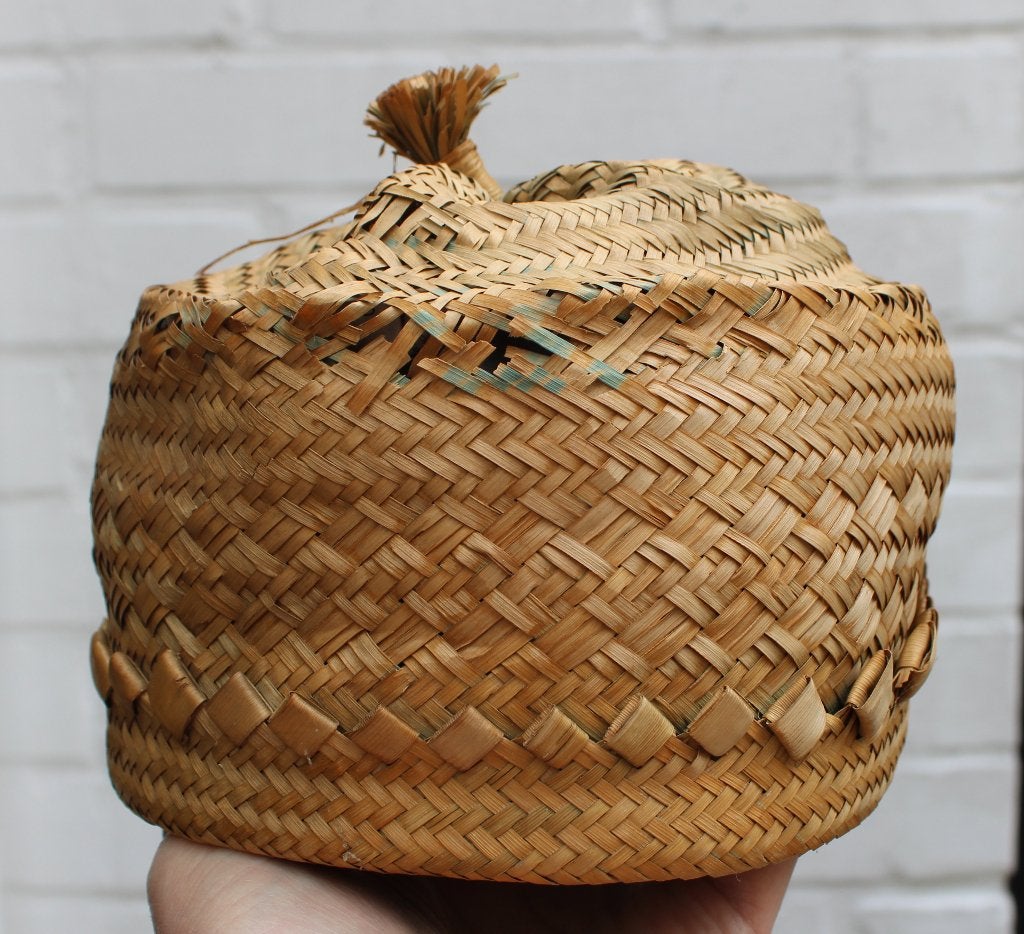 OUDE HOED van de MANGBETU uit CONGO, Natuurlijk materiaal, Afrika, Overige typen, Handgemaakt