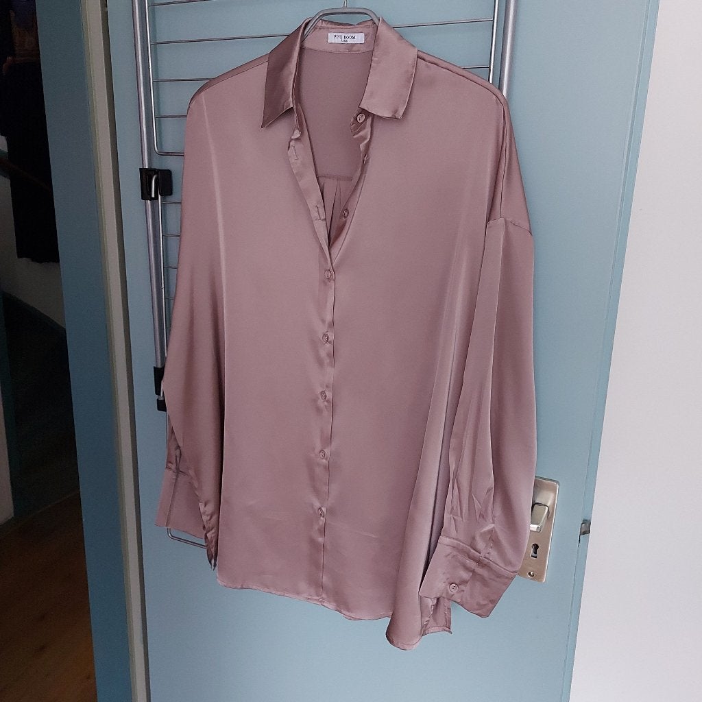 blouse satijn XL, Verzenden, Zo goed als nieuw, Maat 46/48 (XL) of groter, Overige kleuren
