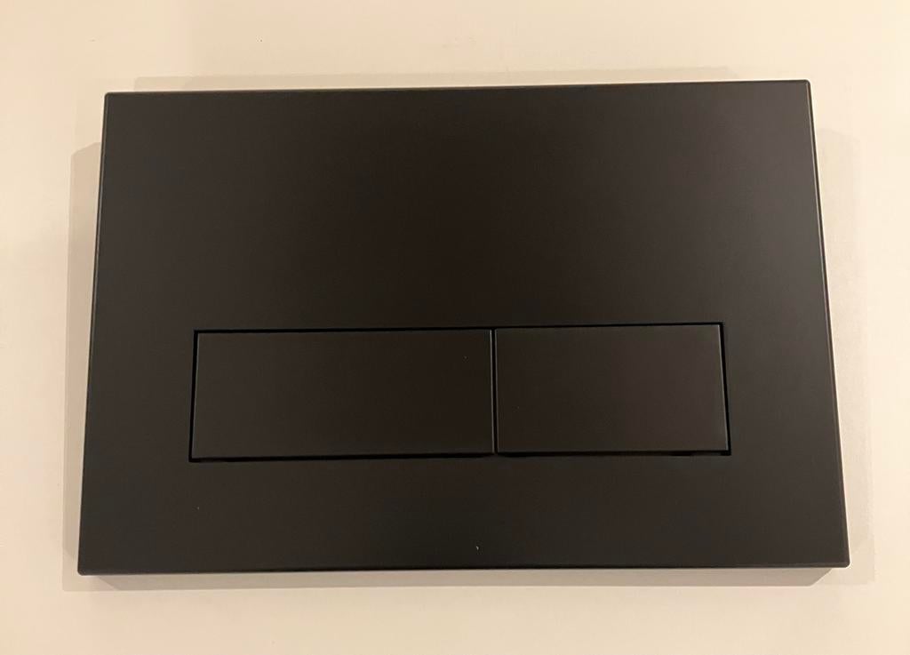 Drukplaat mat zwart - Nieuw, Ophalen of Verzenden, Nieuw, Toilet