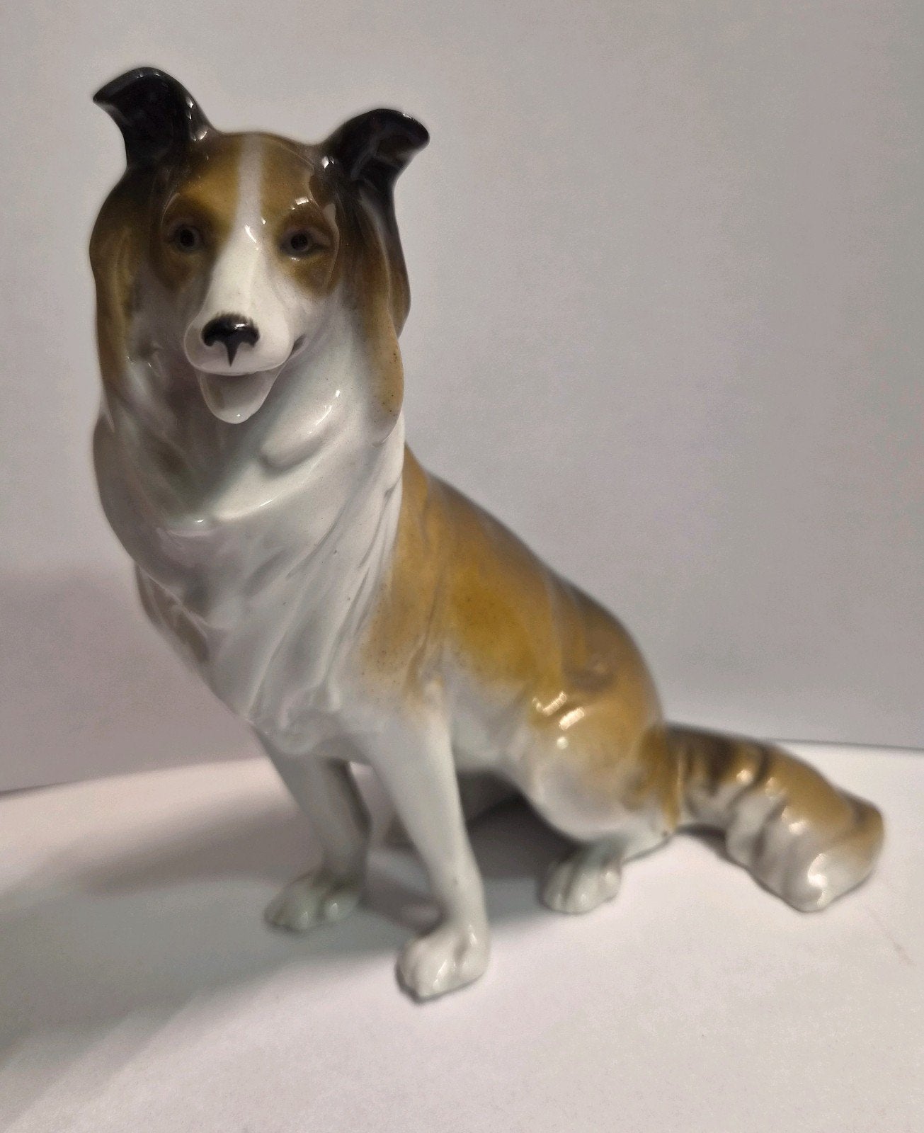 Vintage Collie beeld, Ophalen of Verzenden, Zo goed als nieuw, Hond of Kat, Beeldje of Figuurtje