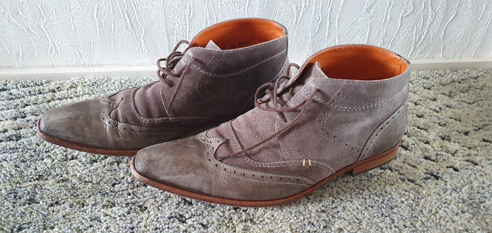 Van Lier suède veterschoenen maat 43, Overige kleuren, Van Lier, Ophalen of Verzenden, Zo goed als nieuw