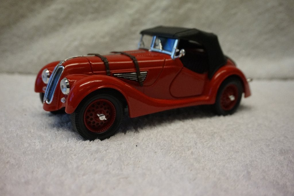 BMW 328 Roadster 1:18 rode softtop - ROAD Signature, Ophalen of Verzenden, Gebruikt, Auto, Overige merken