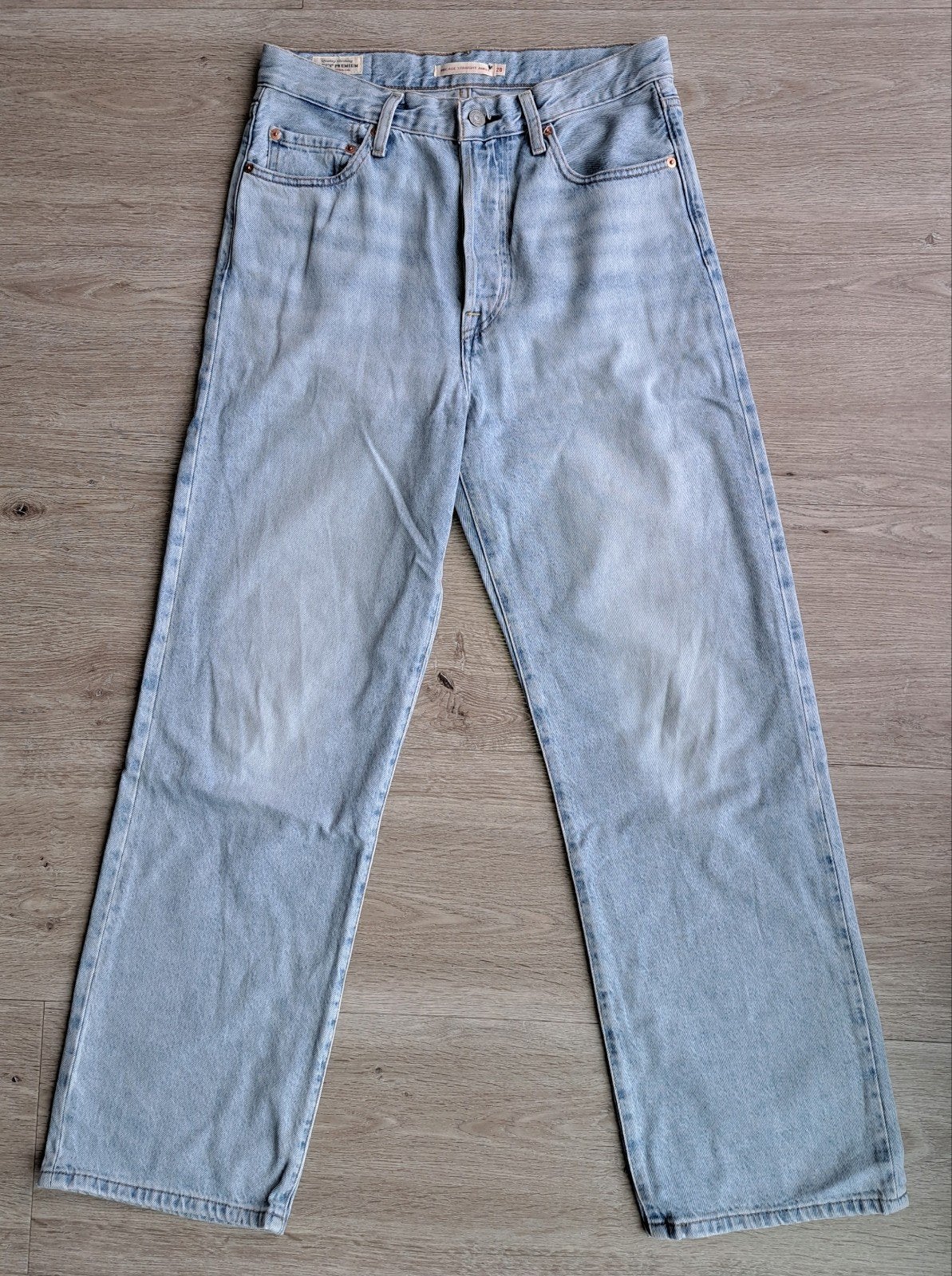 Levis ribcage straight ankle maat 28-30, Kleding | Dames, Spijkerbroeken en Jeans, Blauw, Ophalen of Verzenden, Zo goed als nieuw