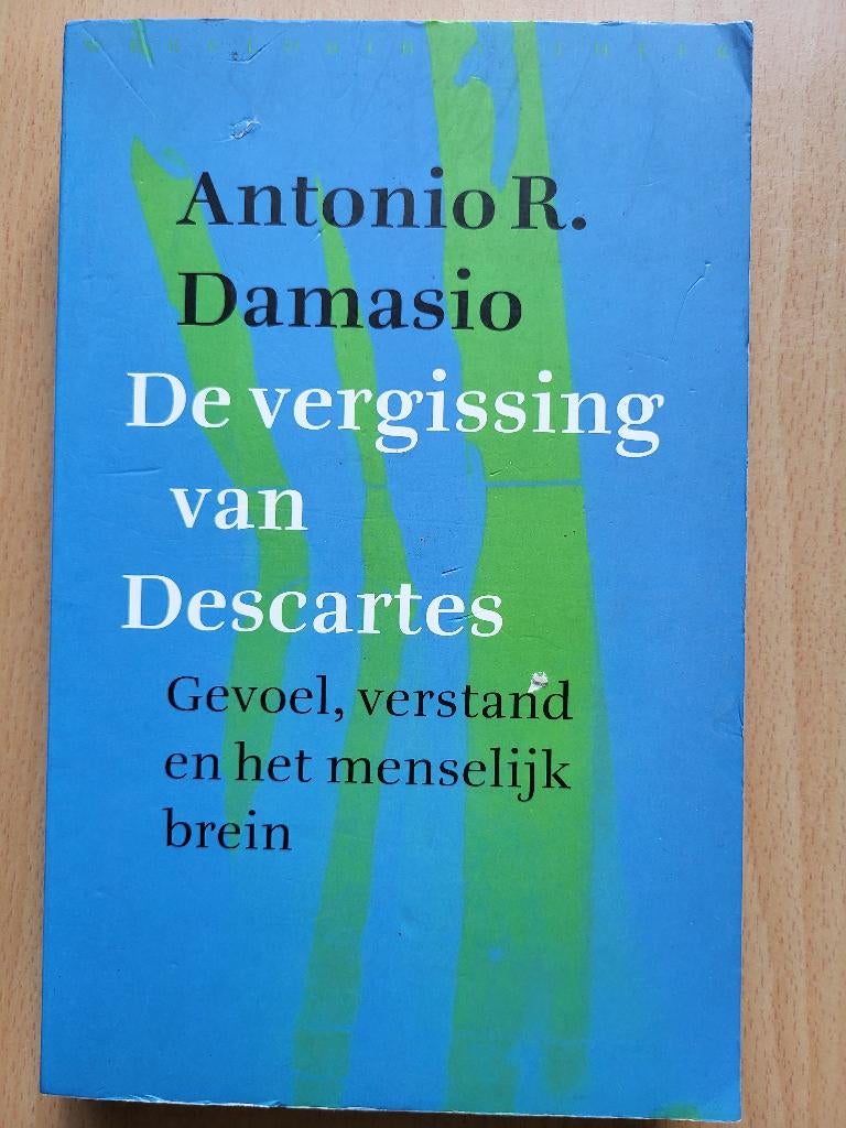De vergissing van descartes, Gelezen, Damasio, Ophalen of Verzenden, Cultuurfilosofie