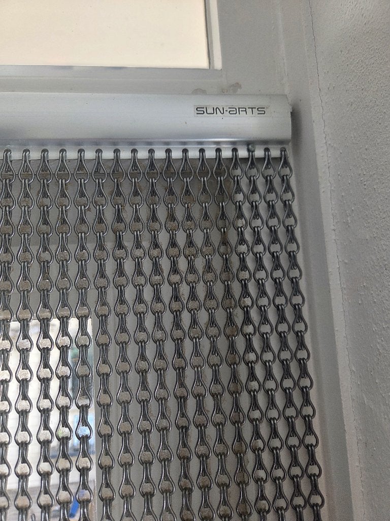 vliegengordijn sun arts, Ophalen, 80 tot 100 cm, Metaal, 200 tot 215 cm