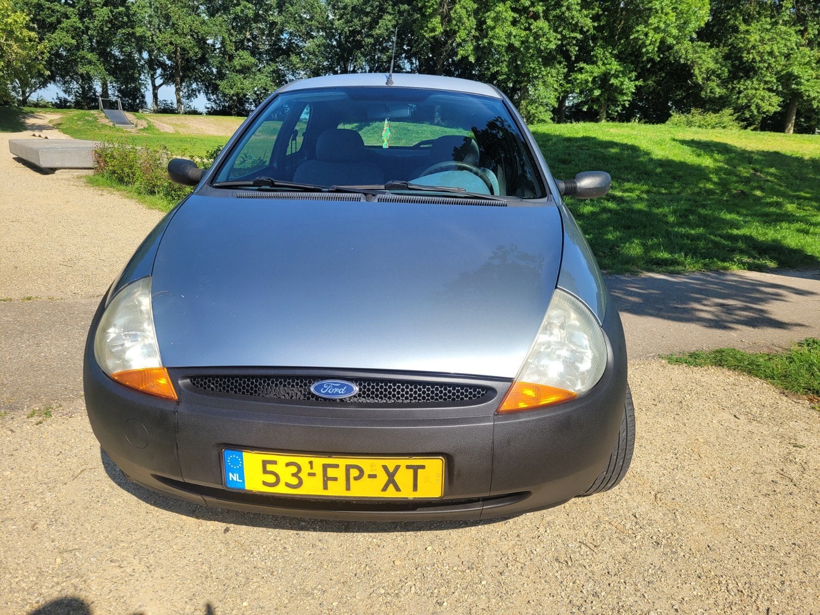 Ford Ka 1.3 I 44KW 1998 Blauw, Voorwielaandrijving, 1299 cc, 31 €/maand, 4 cilinders