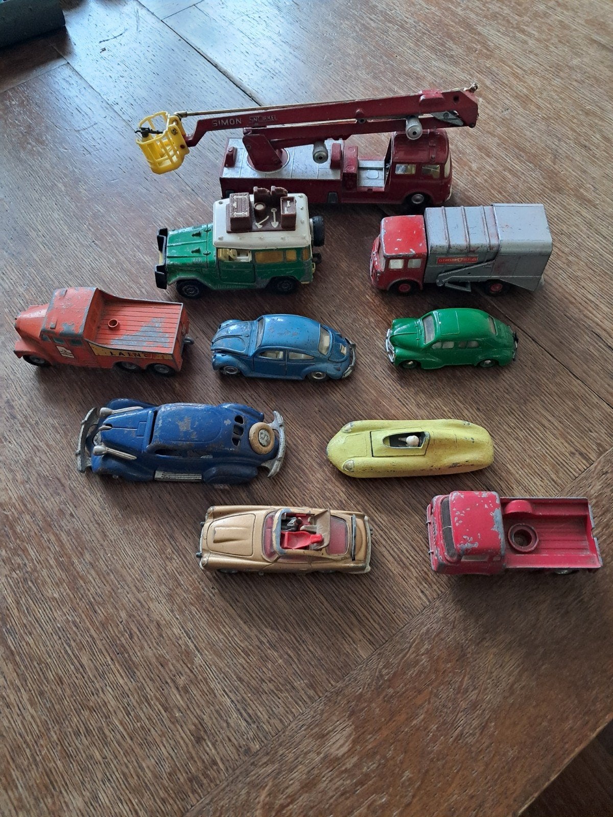 Vintage Matchbox en Corgi speelgoedauto's - x 10, Ophalen of Verzenden, Gebruikt