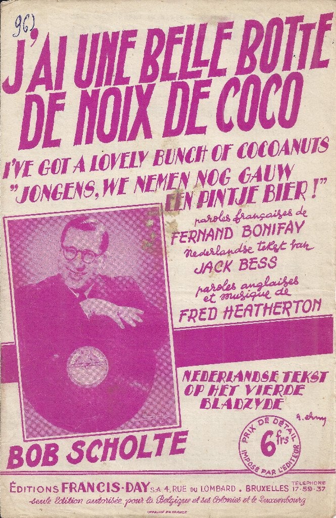 V217 bladmuziek bob scholte --, Muziek en Instrumenten, Bladmuziek, Ophalen of Verzenden, Gebruikt, Artiest of Componist, Populair