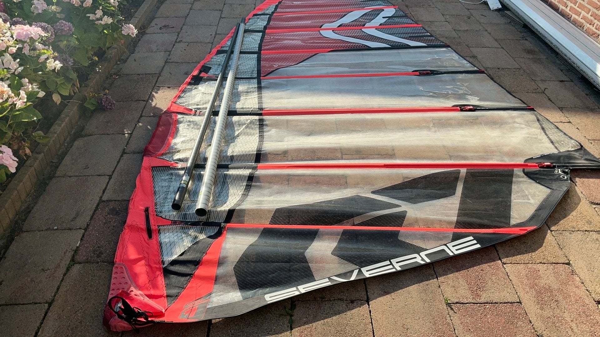 Surfzeil slalom 8.6 Severne Reflex 7, Ophalen, Zo goed als nieuw, Zeil