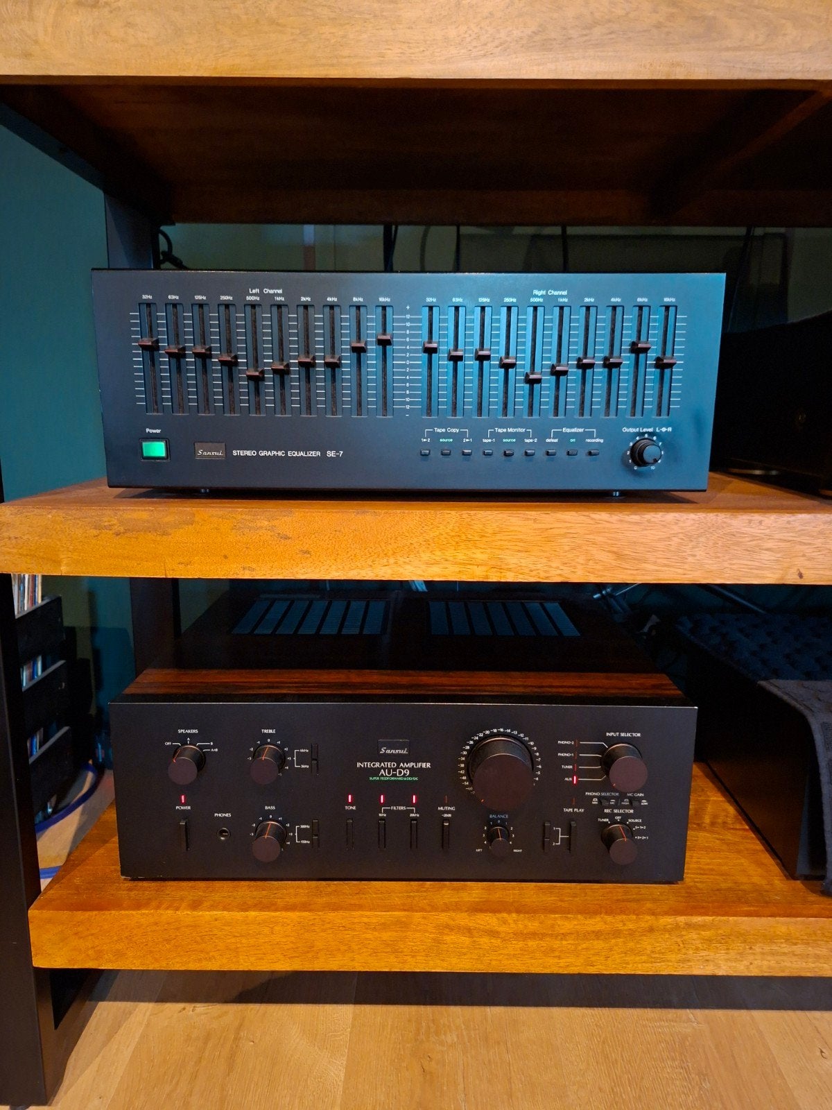 te koop sansui au d9 en sansui se 7 equalizer, Audio, Tv en Foto, Versterkers en Receivers, Gebruikt, 120 watt of meer, Stereo