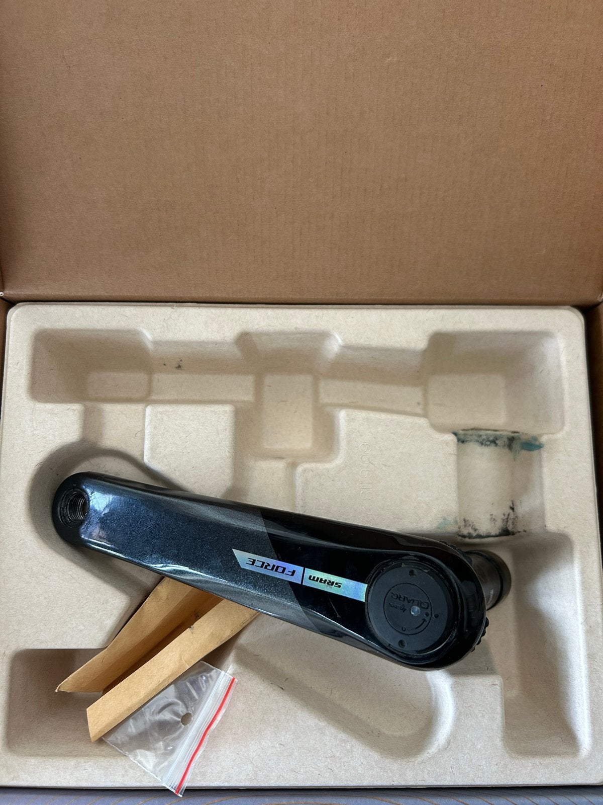 SRAM Force vermogensmeter 172.5mm - Zo goed als nieuw, Crankstel of Pedalen, Ophalen of Verzenden, Zo goed als nieuw, Aluminium