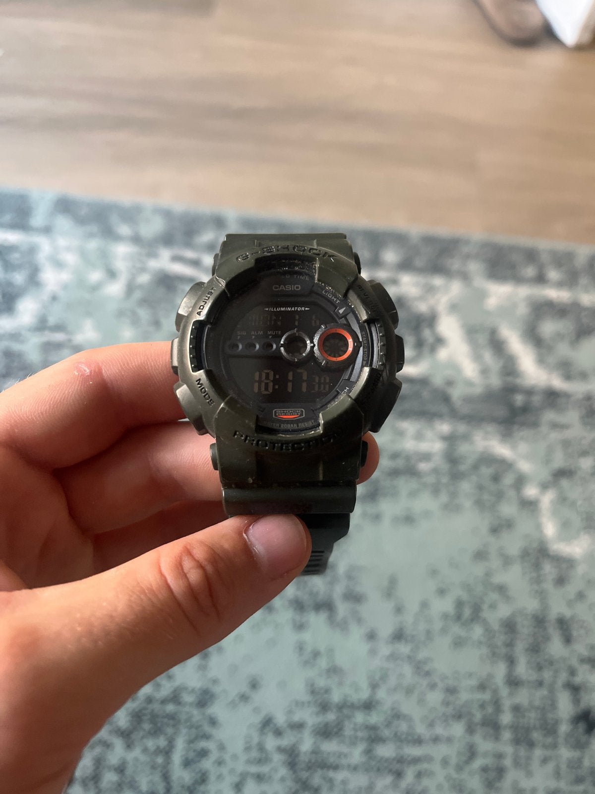 Casio G-Shock Polshorloge - Groen, Sieraden, Tassen en Uiterlijk, Horloges | Heren, Ophalen, Casio, Kunststof, Gebruikt