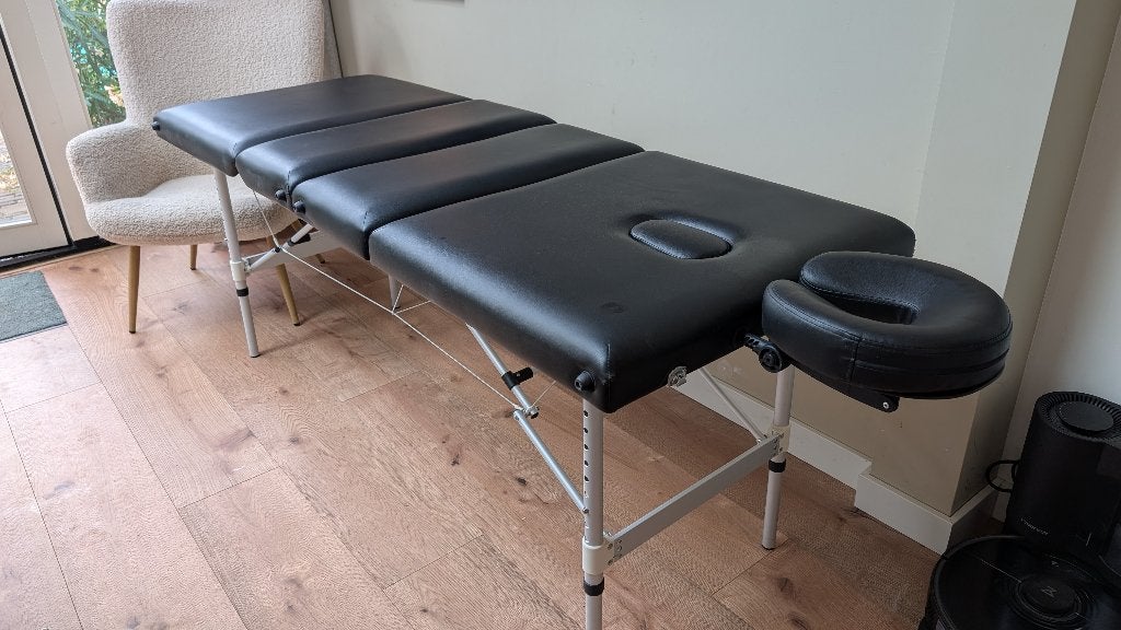 Complete Verstelbare Massagetafel / Behandeltafel, Ophalen, Gebruikt, Massagetafel