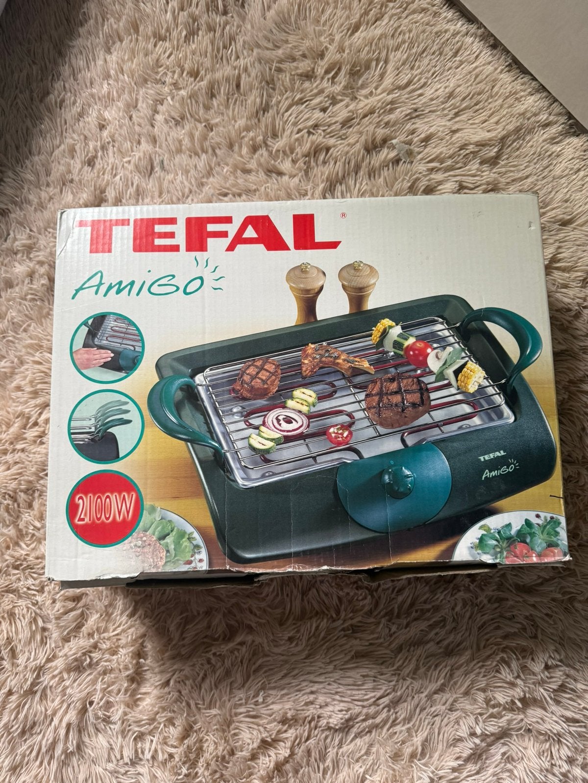Tefal grill, Ophalen of Verzenden, Zo goed als nieuw