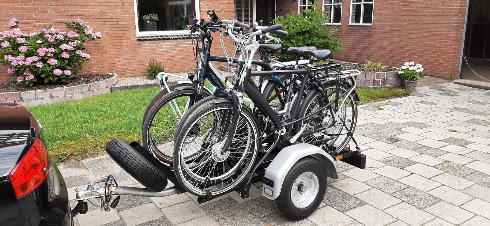 Fietsen (4x) / motor aanhanger., Ophalen, 3 fietsen of meer, Gebruikt, Dakdrager
