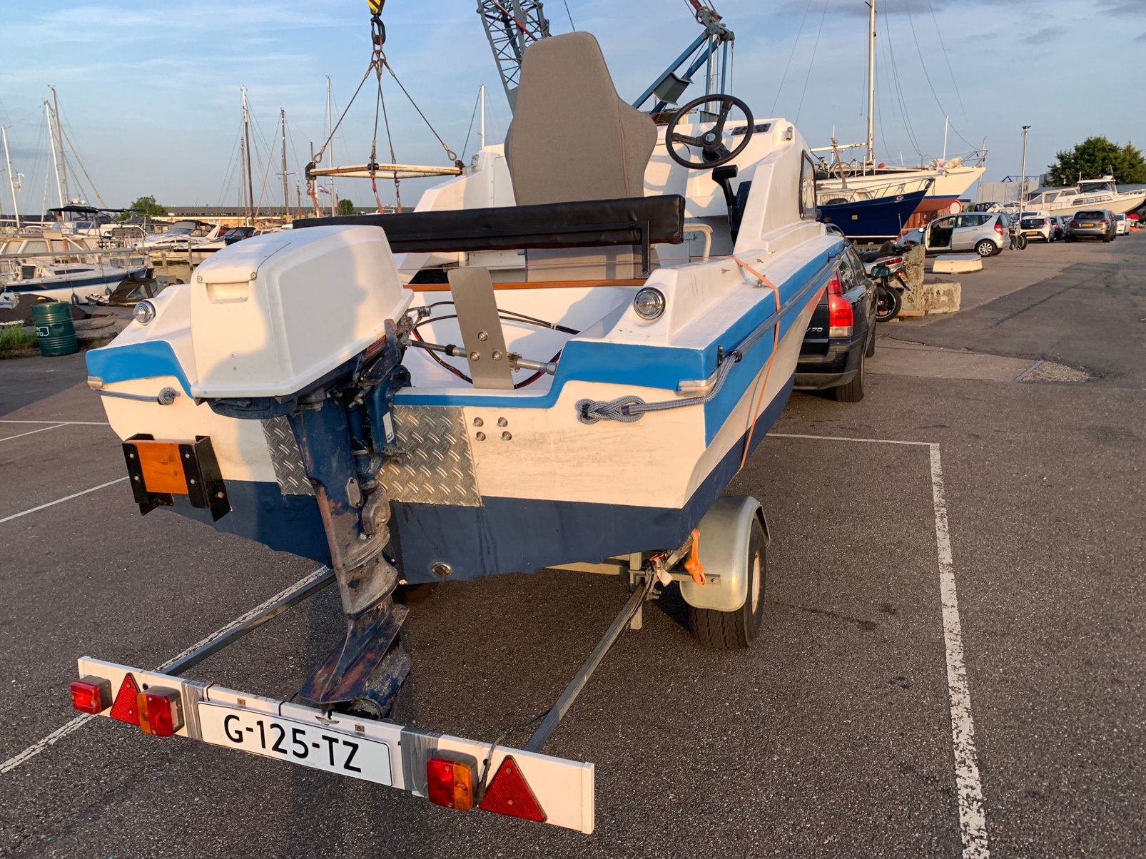 Speedboot jeanneau seabird 500 Custom Classic 28PK elektri, Watersport en Boten, Speedboten, Overige merken, Viertaktmotor, 5 m