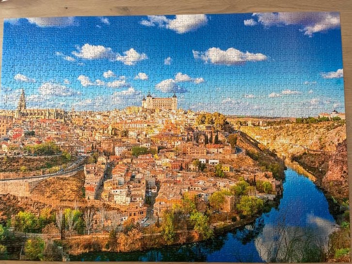 Legpuzzel 2000 stukjes Toledo met de Taag - Uitdagend!, Ophalen, Meer dan 1500 stukjes, Gebruikt, Legpuzzel