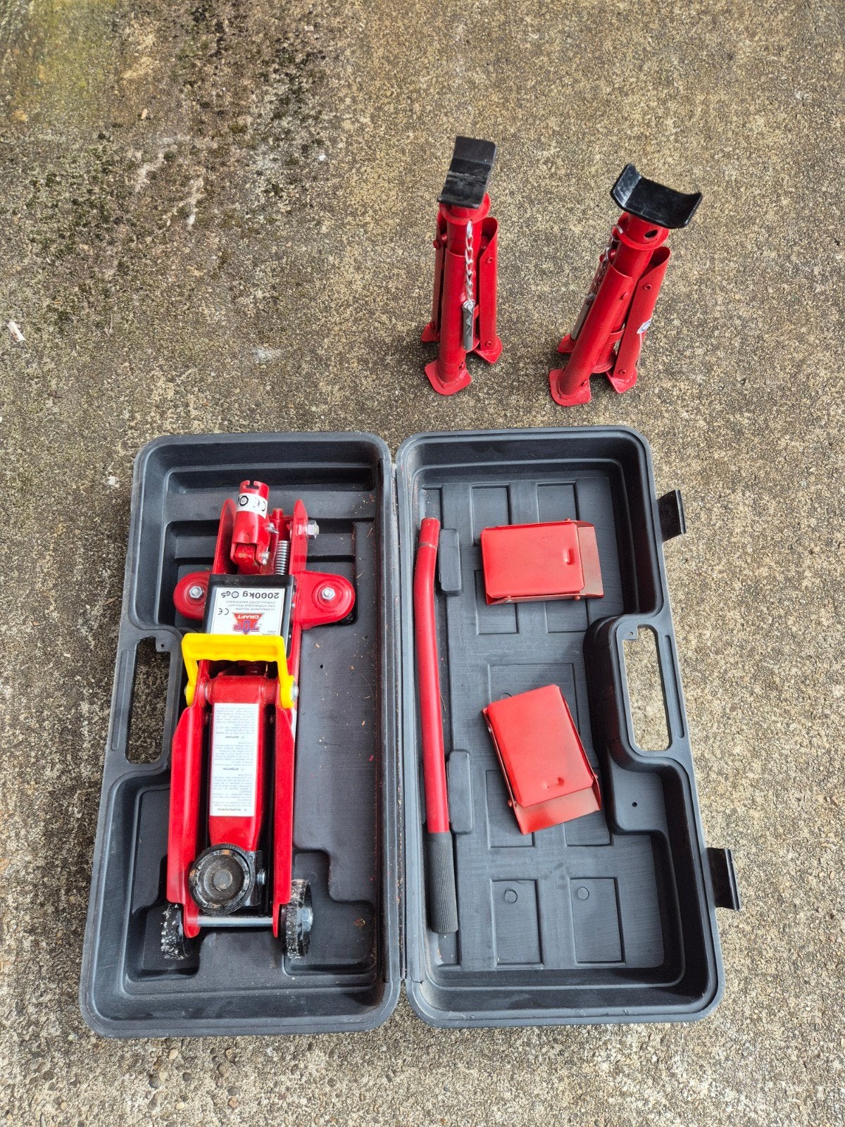 Nette krik, Ophalen, Zo goed als nieuw, Hydraulisch, Garagekrik