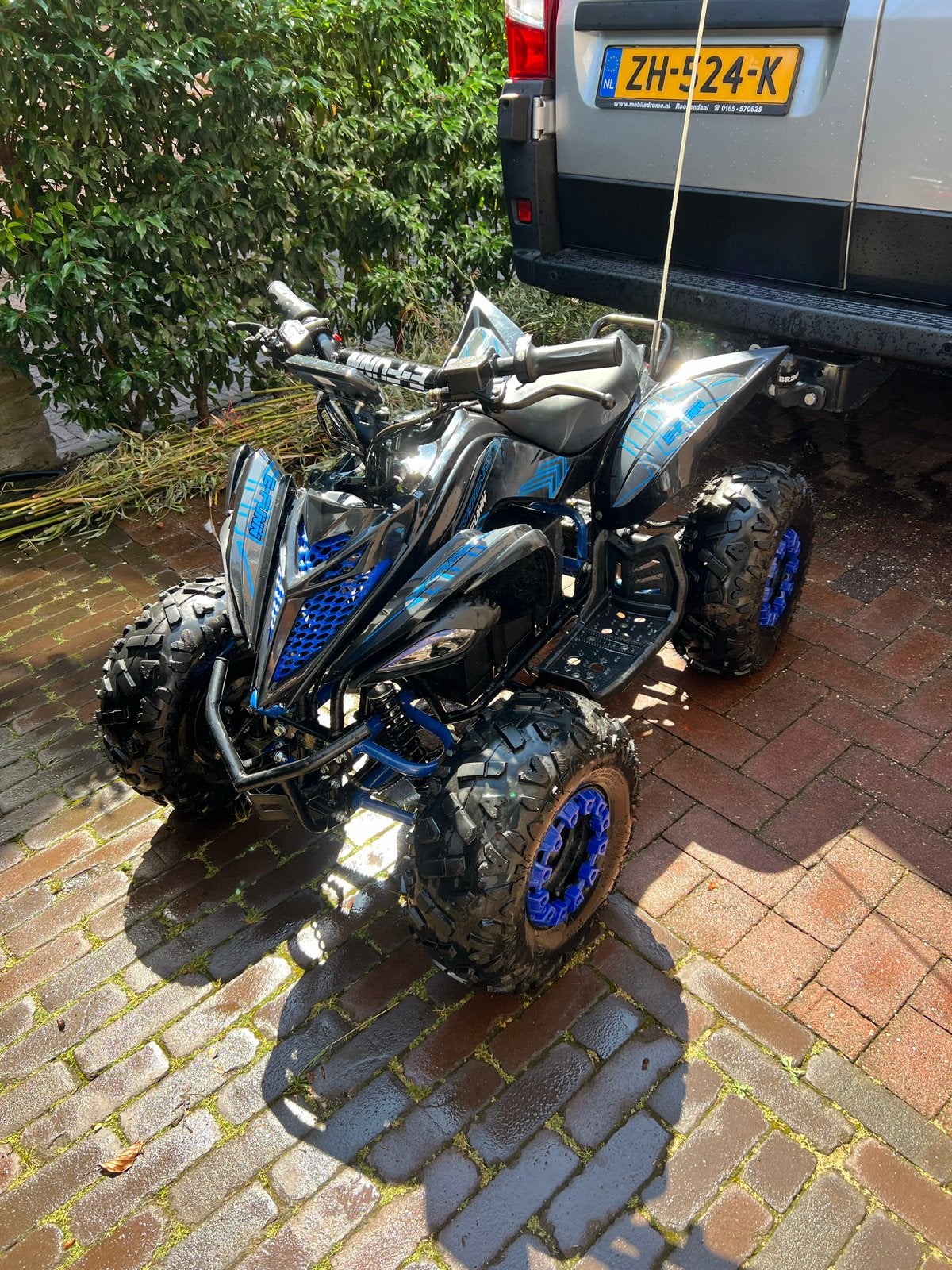 Elektrische Midi quad - draconisch Blauw, Ophalen, Zo goed als nieuw