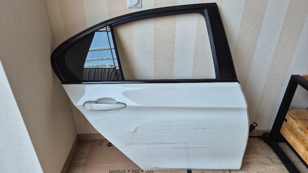 BMW F30 Achterdeur Rechts Wit, Ophalen, Gebruikt, Deur, Achter