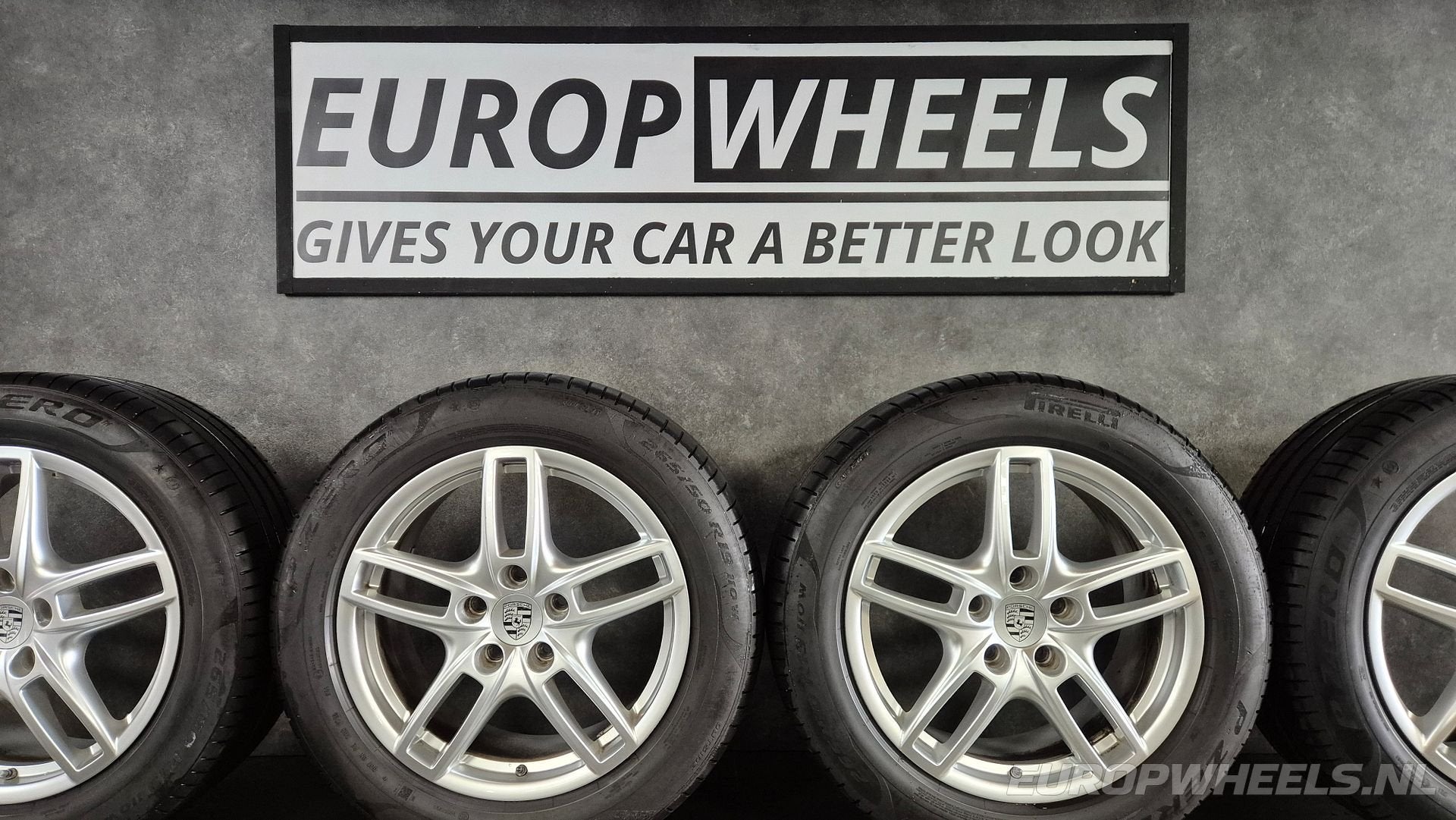 19 inch Porsche velgen Cayenne 92A zomerbanden 958, Auto-onderdelen, Banden en Velgen, 19 inch, Gebruikt, -, 265 mm