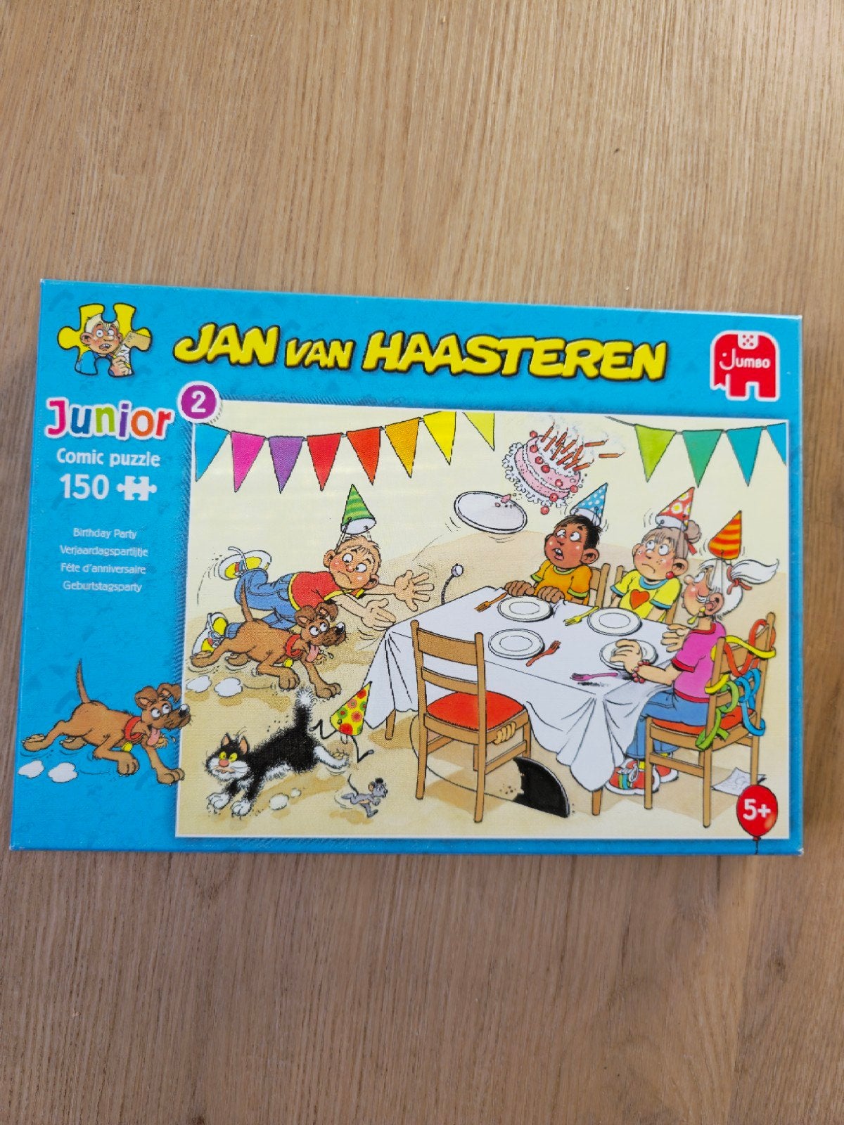 Jan van Haasteren Junior Comic Puzzel - Verjaardagsfeestje, Ophalen, Minder dan 500 stukjes, Zo goed als nieuw, Legpuzzel