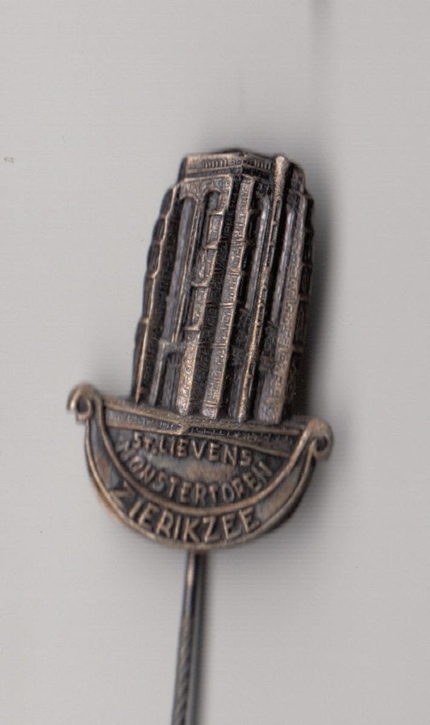 Zierikzee St. Lievens Monstertoren speldje, Gebruikt, Niet vindbaar, Niet vindbaar, Speldje of Pin