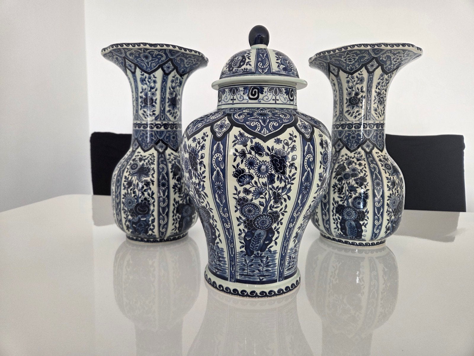 Delfts Blauw Vazen en Pot - Royal Sphinx Boch Holland, Ophalen of Verzenden