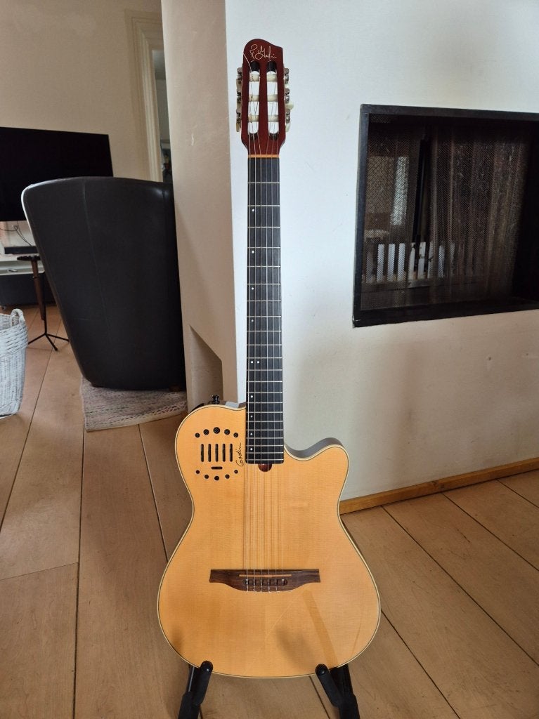 Godin Multiac Nylon Duet Ambiance gitaar, Ophalen of Verzenden, Gebruikt, Solid body, Overige merken
