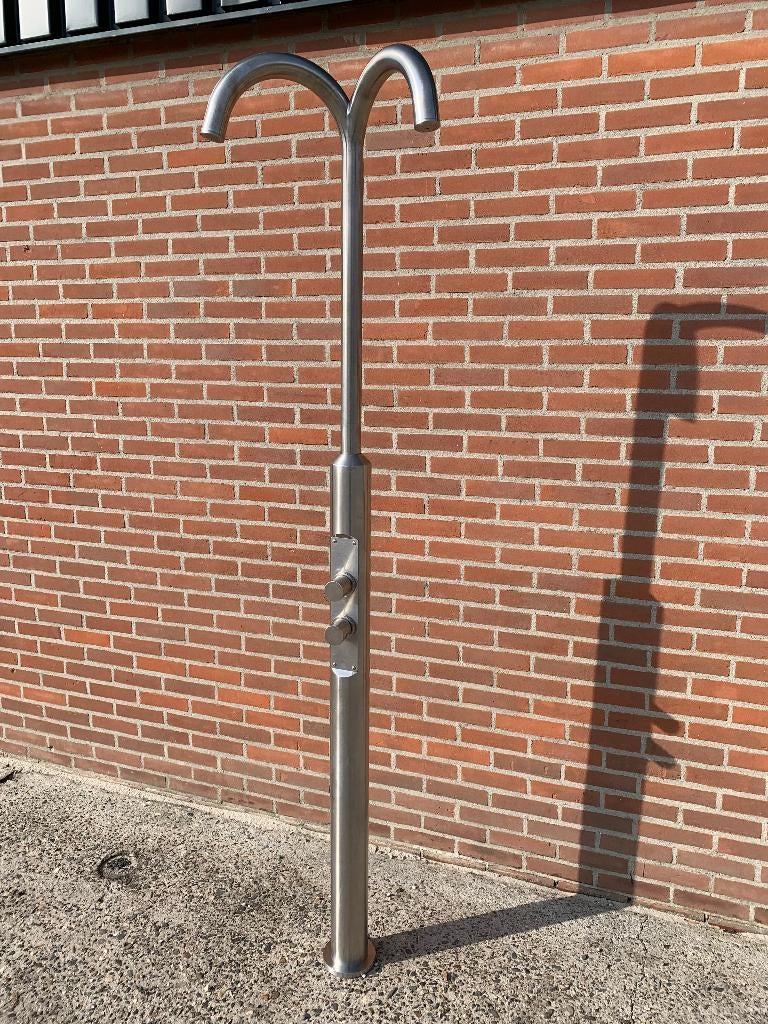 Buitendouche RVS voor in de tuin bij het zwembad, Ophalen, Gebruikt