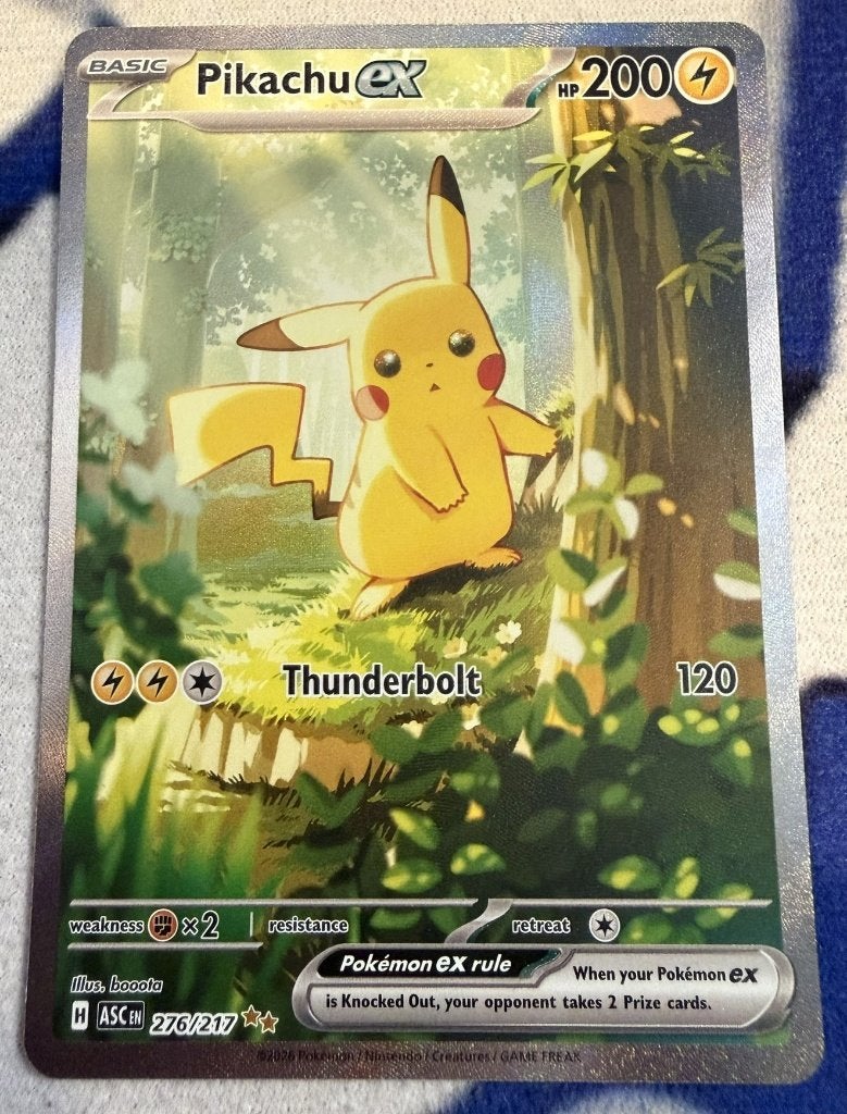 Pikachu ex (ASC 276) Ascended Heroes, Ophalen of Verzenden, Nieuw, Losse kaart