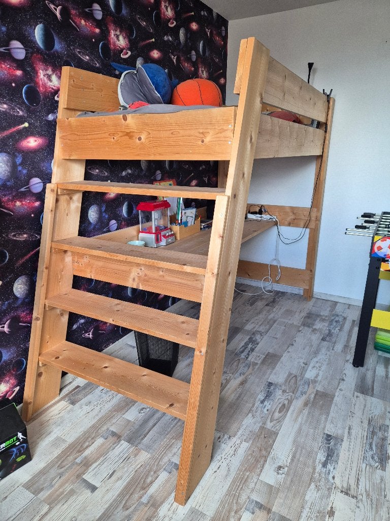hoogslaper Seth met bureau, Ophalen, Gebruikt, Eenpersoons, 90 cm