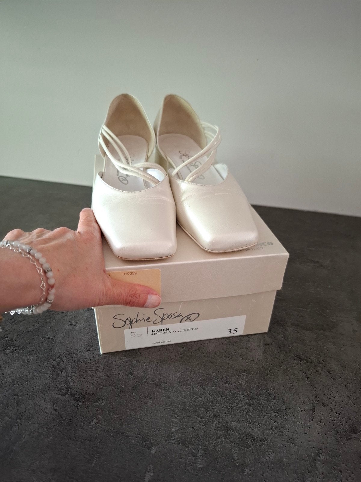 Sophie Sposa trouwschoenen, maat 35 (draagmaat 36), wit, Kleding | Dames, Schoenen, Wit, Ophalen of Verzenden, Zo goed als nieuw