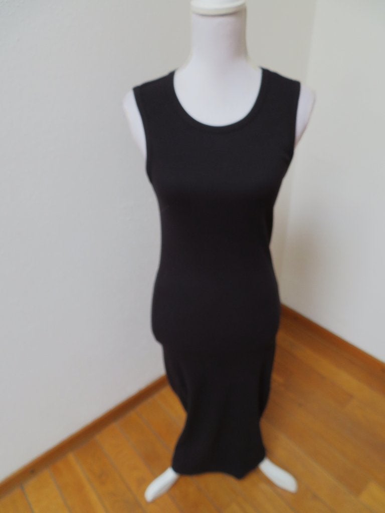 V46 ANYTIME nieuwe skinny lange jurk zwart XS 34, Kleding | Dames, Jurken, Zwart, Anytime, Nieuw, Ophalen of Verzenden