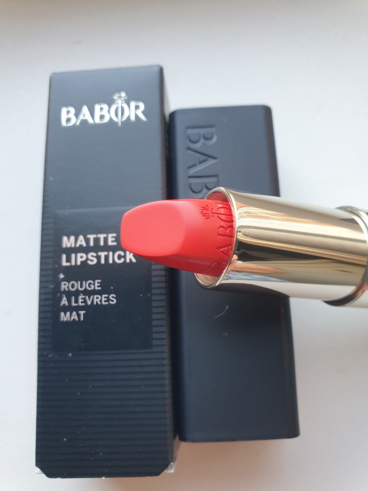 Babor lipstick nr 11 very cherry., Ophalen of Verzenden, Nieuw, Rood, Lippen