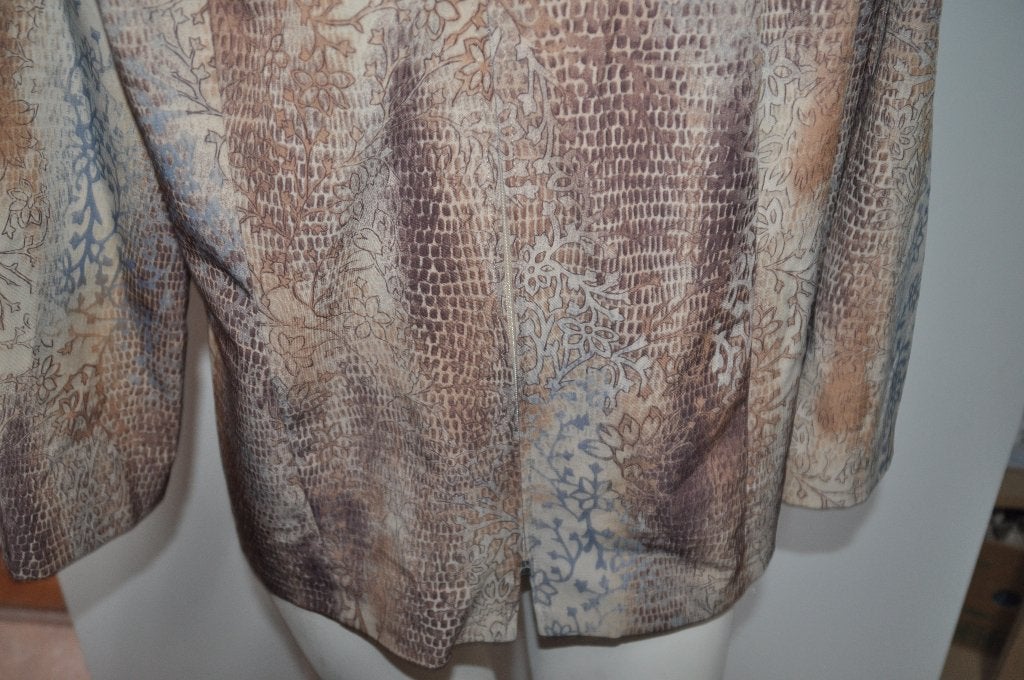 Tuw9 Setter Lady jasje Bruin Grijs Tinten maat 48, Kleding | Dames, Ophalen of Verzenden, Zo goed als nieuw, Bruin, Jasje of Colbert