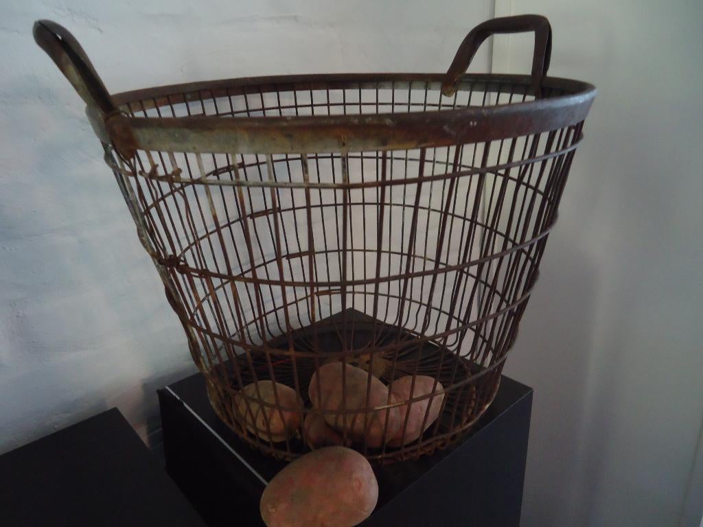brocante aardappel mand, Ophalen, Overige materialen, Gebruikt, Mand