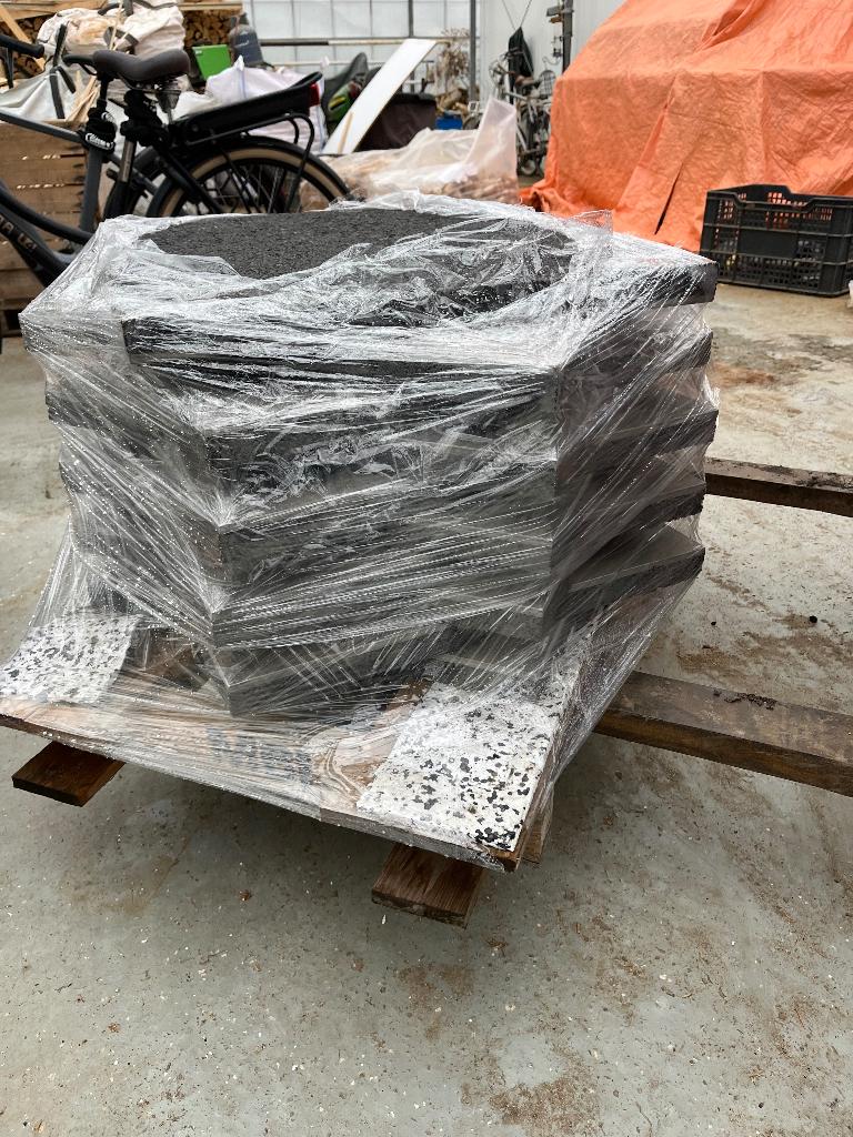 Geoceramica quadrato cool grey 60x60x4, Tuin en Terras, Ophalen, Keramiek, Nieuw, Minder dan 5 m²
